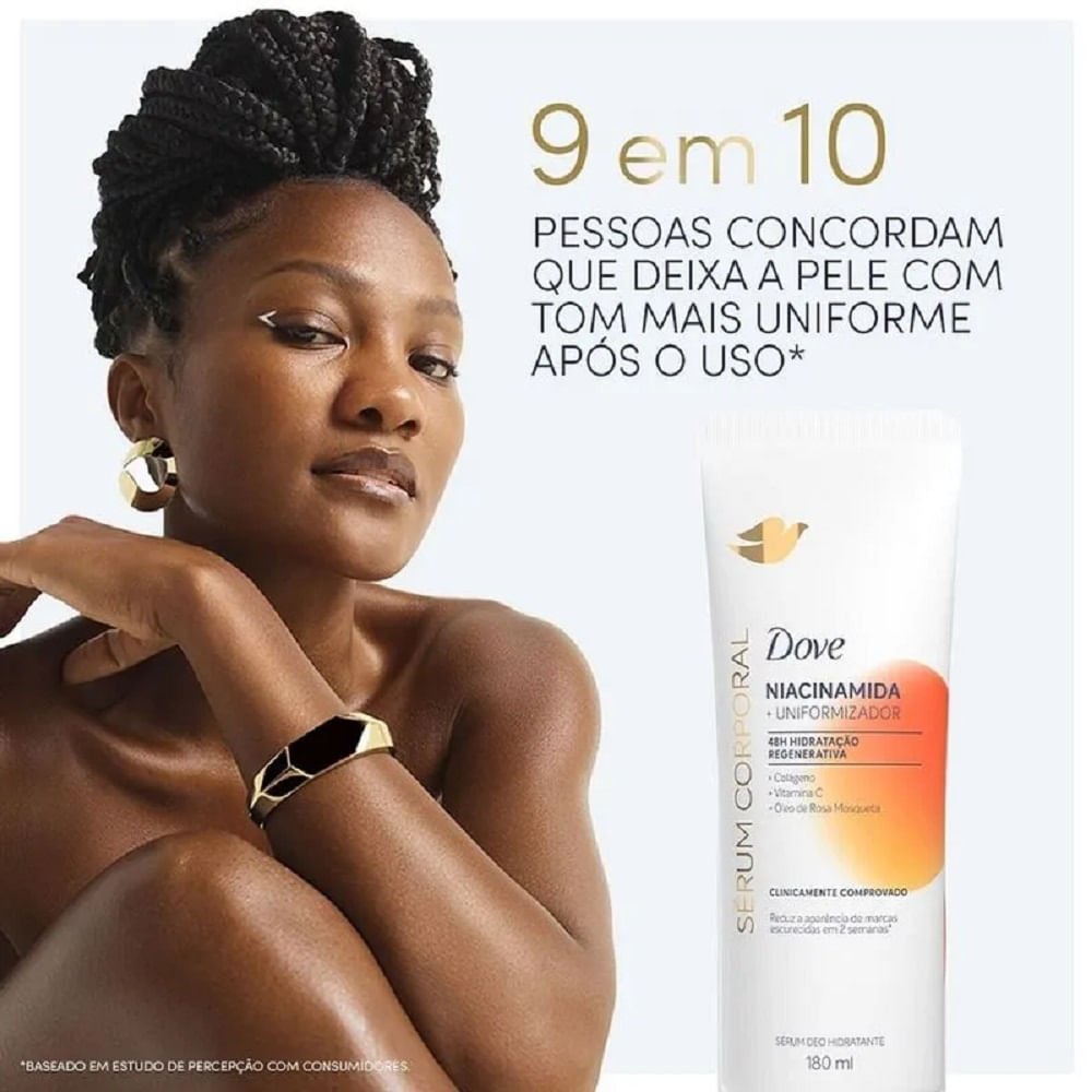 Sérum Hidratante Corporal Dove Niacinamida + Uniformizador 180ml 180ml 3