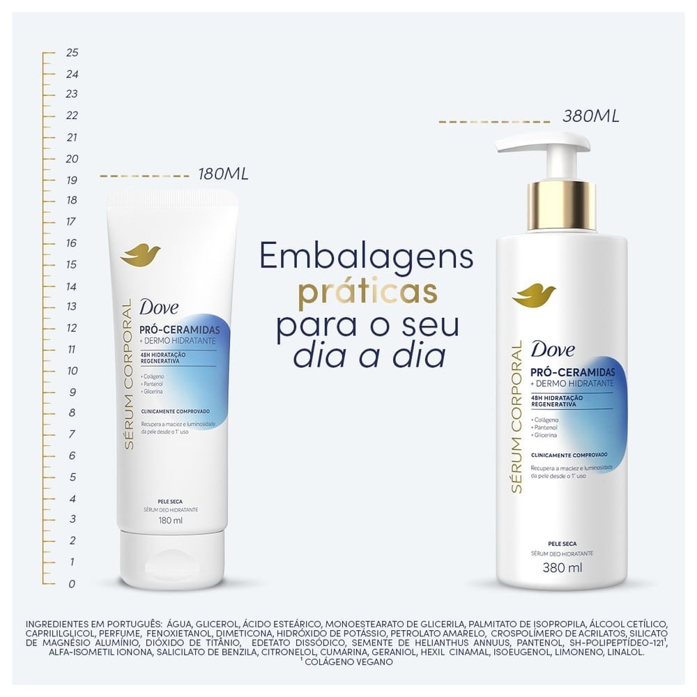 Sérum Hidratante Corporal Dove Pró-Ceramidas + Dermo Hidratante 380ml 380ml 6