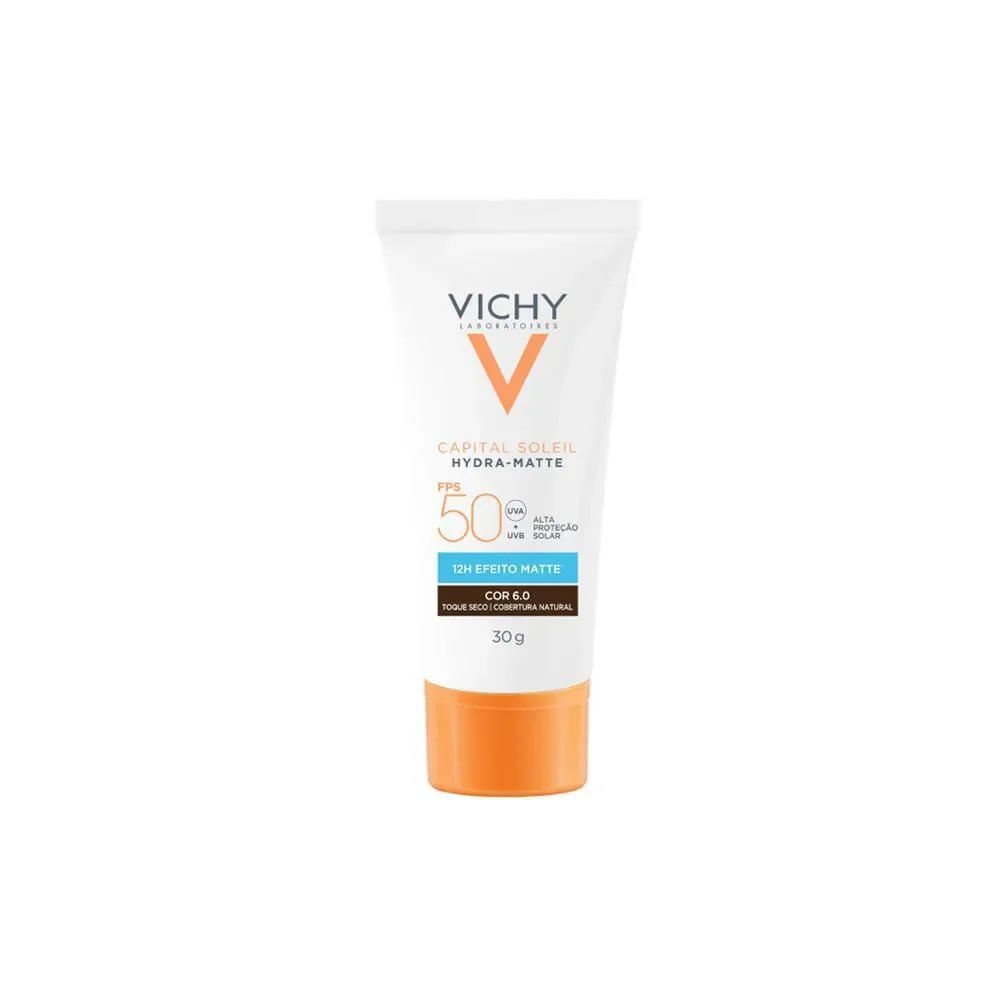 Protetor Solar Facial Vichy Hydra Matte Cor 6.0 Fps 50 30g 30g 2