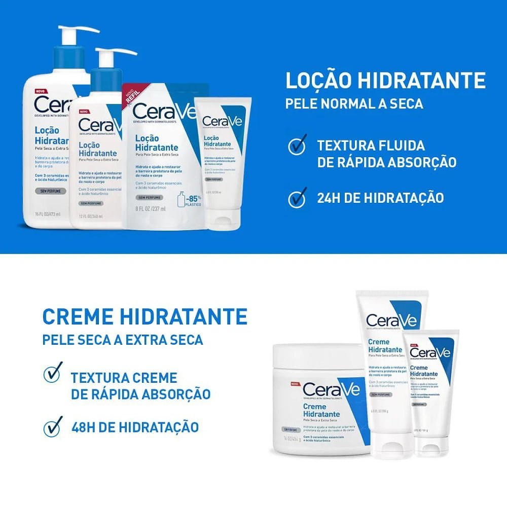 Refil Loção Hidratante Corporal Cerave 237ml 237ml 3