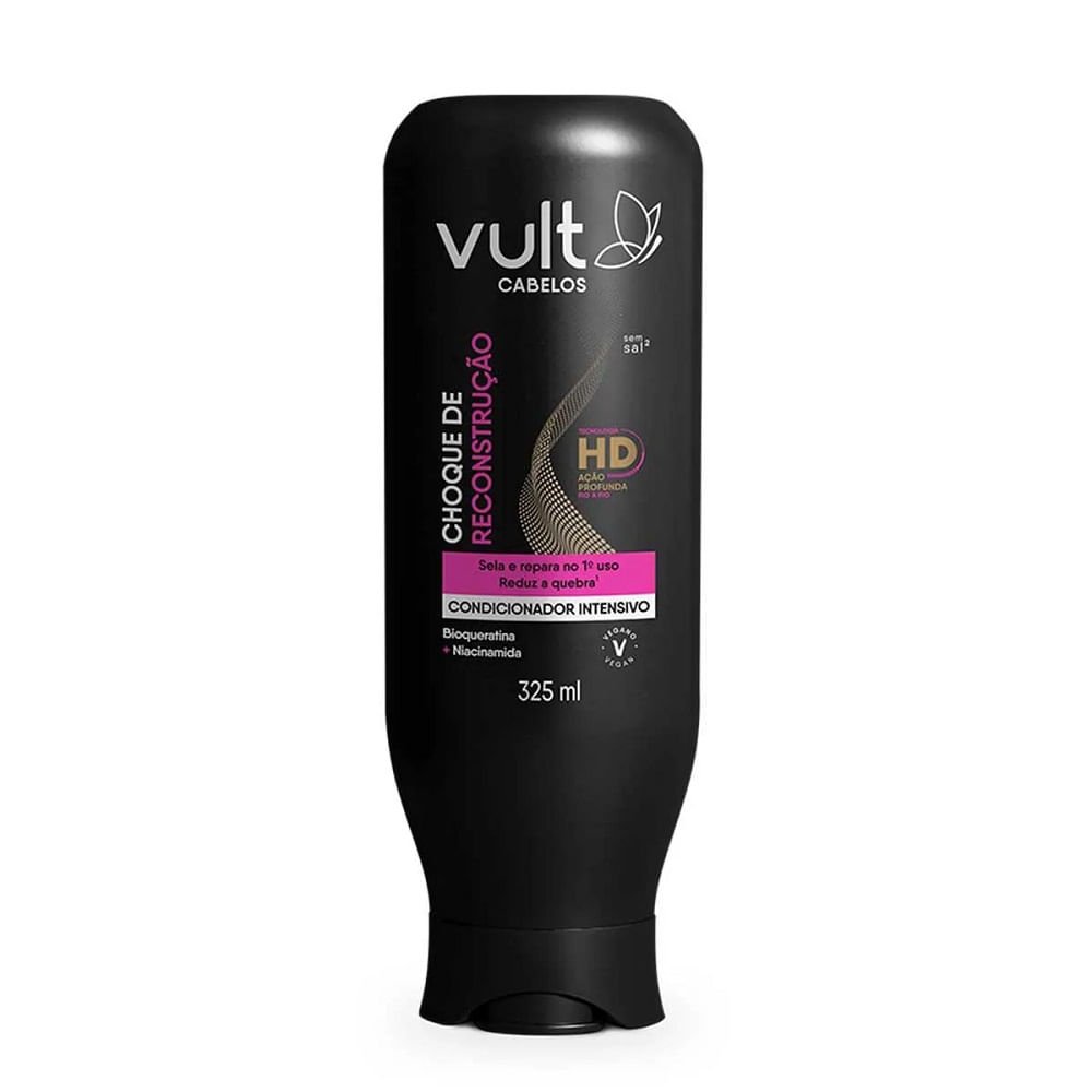 Condicionador Vult Cabelos Choque de Reconstrução 325ml 325ml 1