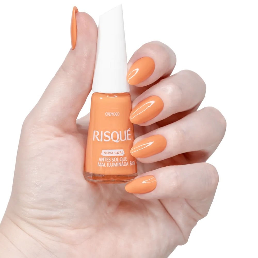 Esmalte Cremoso Risqué Antes Sol Que Mal Iluminada 8ml Antes Sol que Mal Iluminada 2