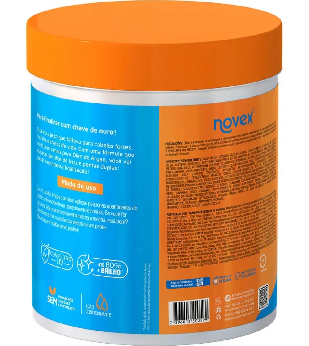 Creme Pentear Novex Óleo de Argan 1kg 1kg 2