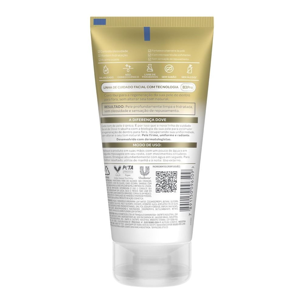 Gel de Limpeza Facial Dove Regenerative Purifica & Equilibra 150ml 150ml 2