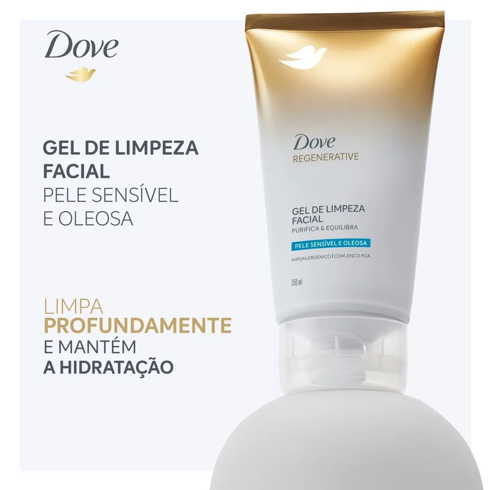 Gel de Limpeza Facial Dove Regenerative Purifica & Equilibra 150ml 150ml 7