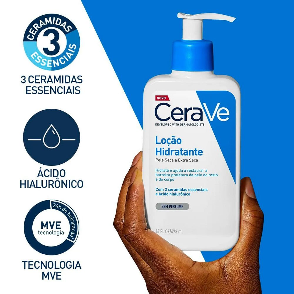 Kit Loção Hidratante Cerave Com 2 Unidades 473ml Cada ÚNICO 6
