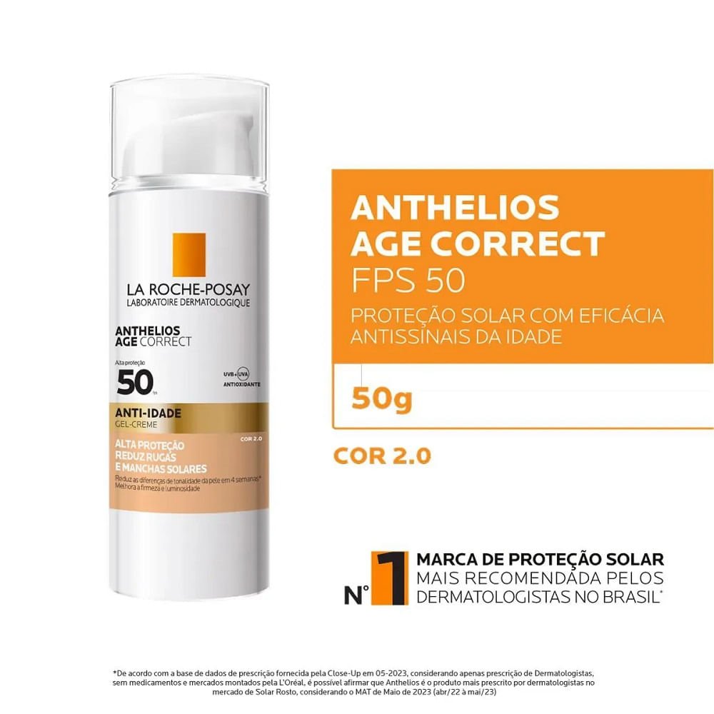Anthelios La Roche Age Correct Anti-Idade 2.0 Fps50 50g Cor 2.0 4