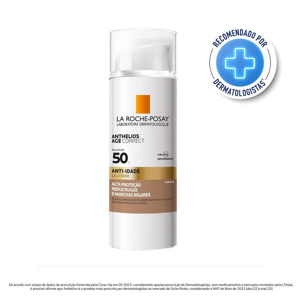 Protetor Solar Facial La Roche-posay Anthelios Age Correct Anti-idade 4.0 Fps50 50g 50g 2