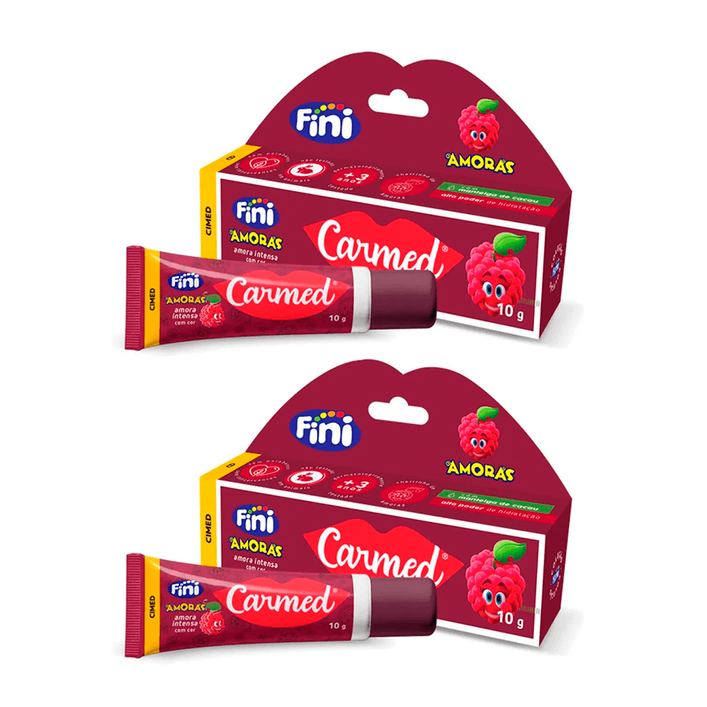 Kit 2 Hidratante Labial Carmed Fini Amora Intensa com Cor 10g Cada Amora intensa 1