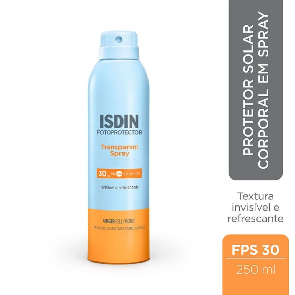 Protetor Solar Corporal Transparente Spray FPS 30 Isdin 250ml 250ml 2
