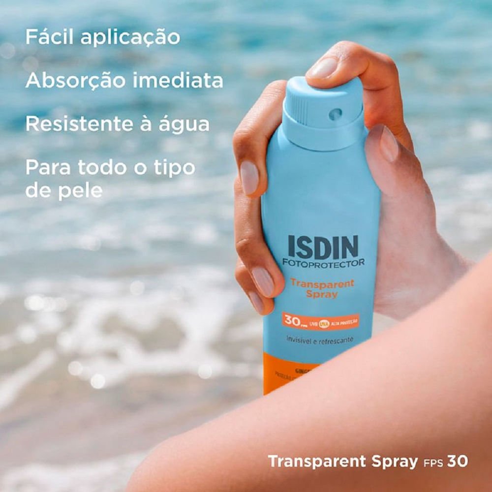 Protetor Solar Corporal Transparente Spray FPS 30 Isdin 250ml 250ml 3
