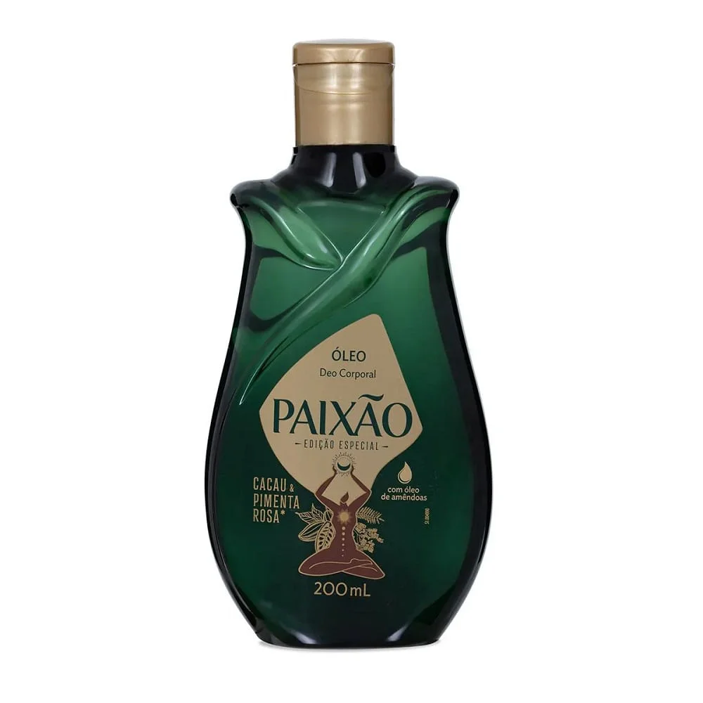 Óleo Deo Corporal Paixão Cacau e Pimenta Rosa 200ml 200ml 1