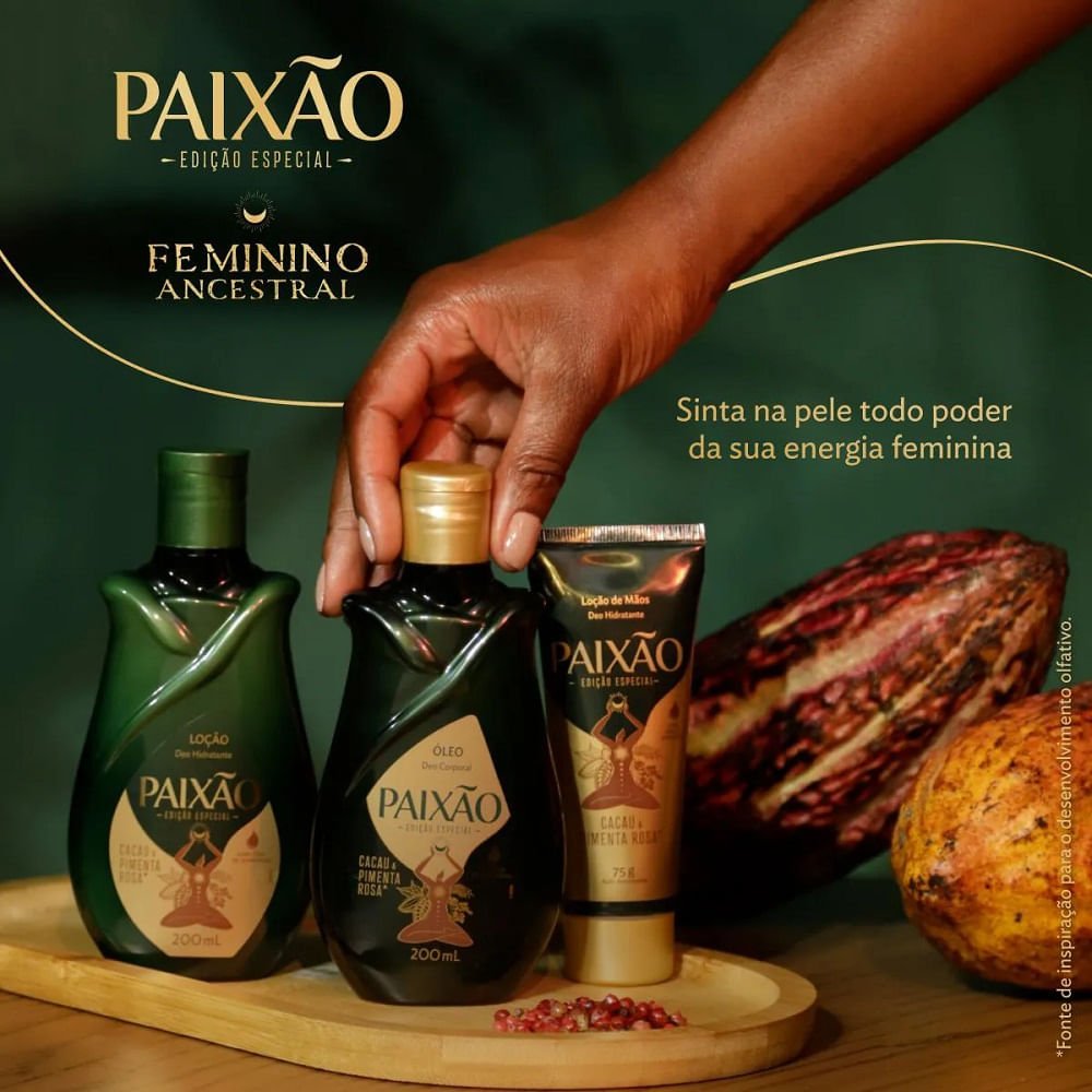 Óleo Deo Corporal Paixão Cacau e Pimenta Rosa 200ml 200ml 9