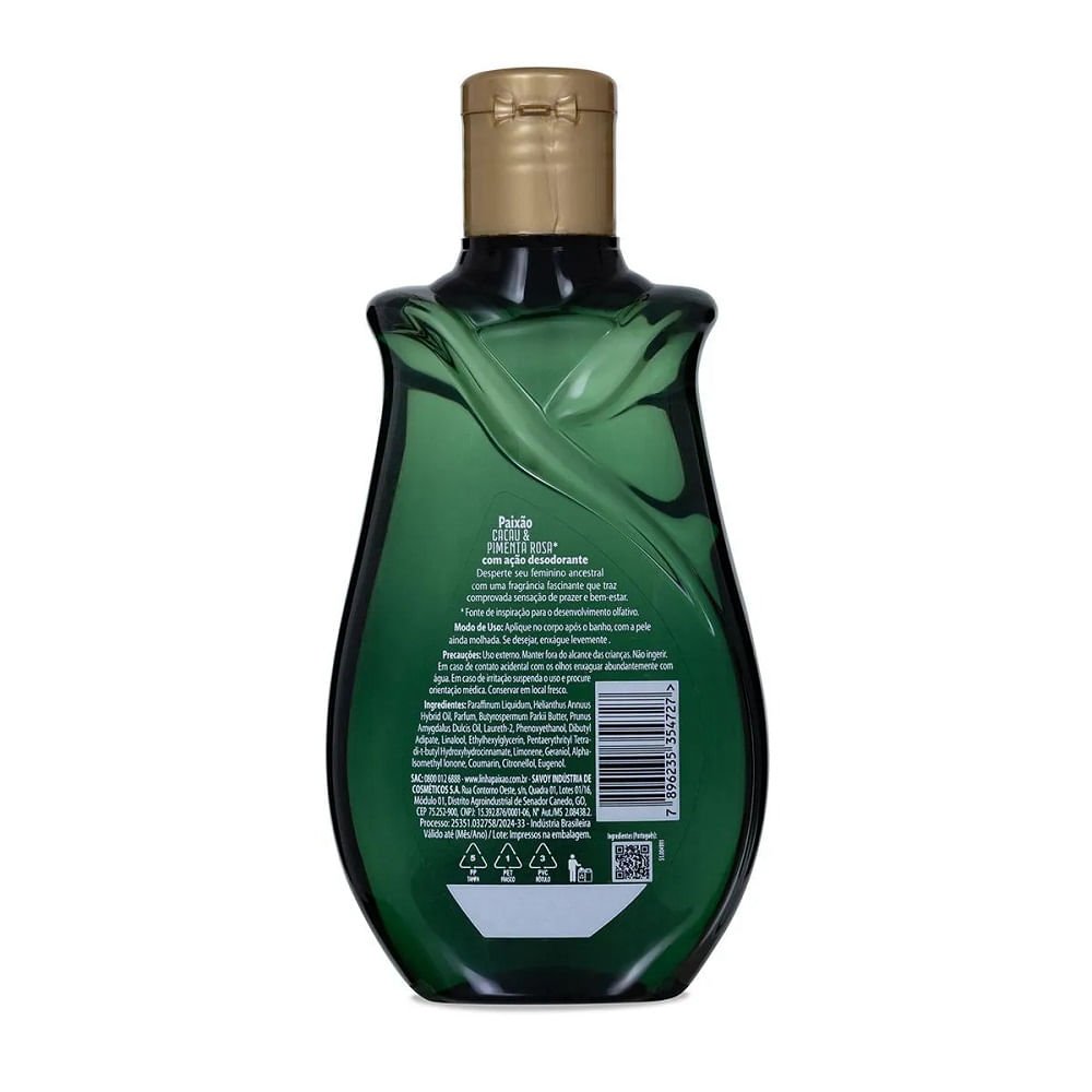 Óleo Deo Corporal Paixão Cacau e Pimenta Rosa 200ml 200ml 10