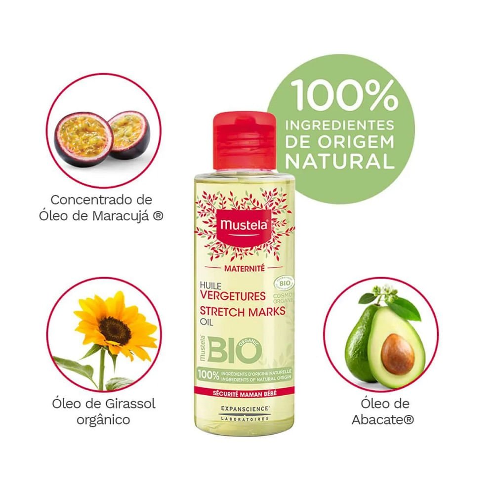 Óleo de Prevenção de Estrias Mustela Maternité Gestação e Amamentação 105ml 105ml 2