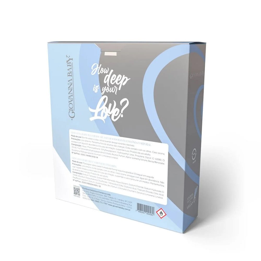 Body Splash Giovanna Baby 260ml+Sabonete 90g 2 Unidades Blue ÚNICO 2