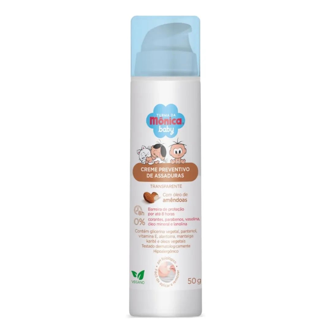 Creme Preventivo de Assaduras Turma da Mônica Baby Amêndoas 50g 50g 1