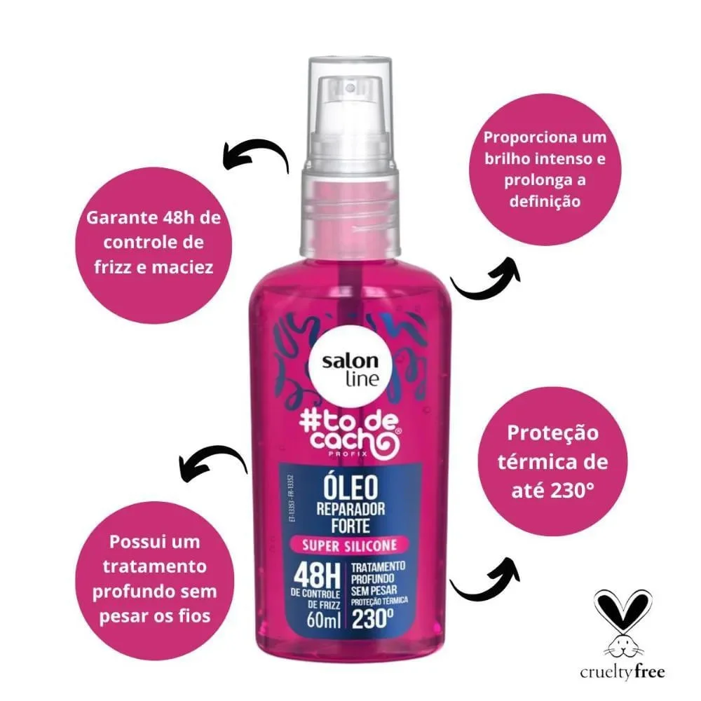 Óleo Reparador Salon Line To de Cacho Forte 60ml 60ml 3
