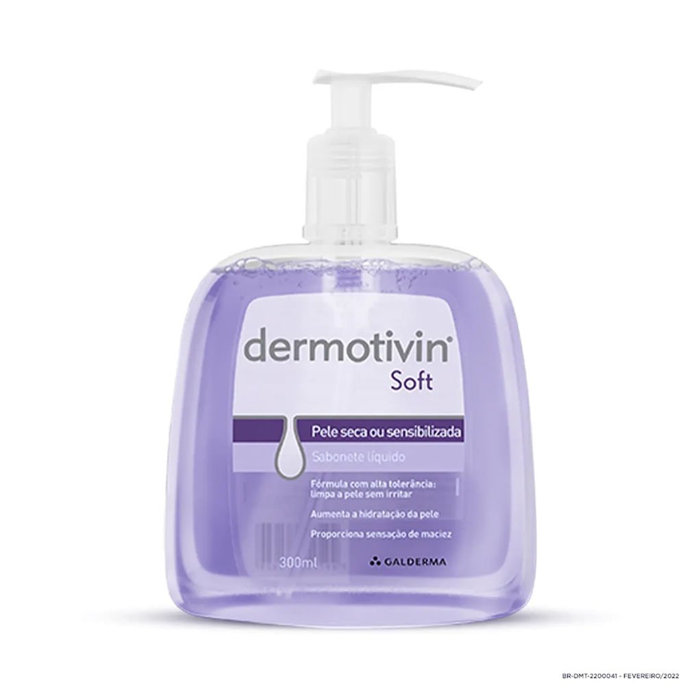 Sabonete Líquido Dermotivin Soft Pele Seca 300ml 300ml 1