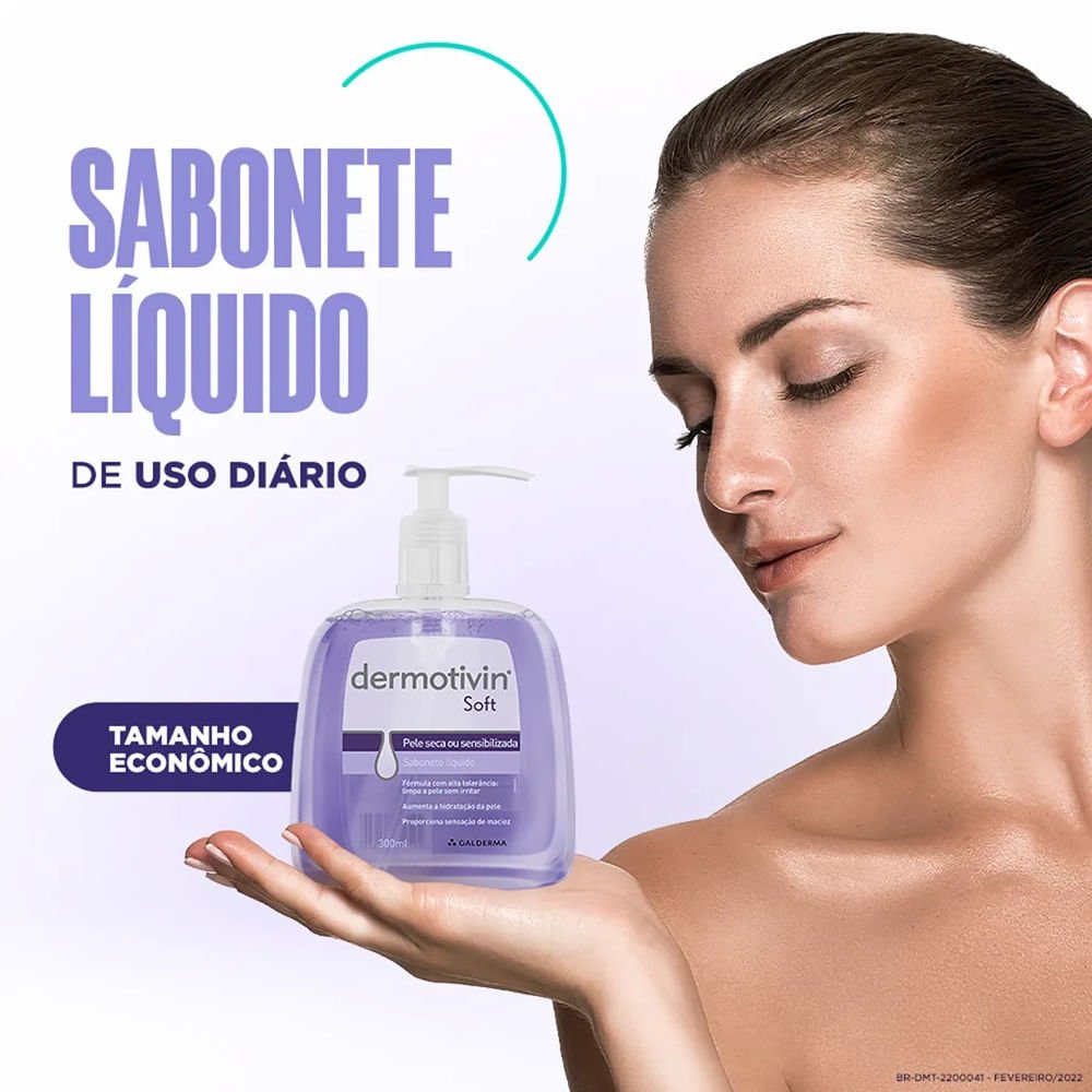 Sabonete Líquido Dermotivin Soft Pele Seca 300ml 300ml 5