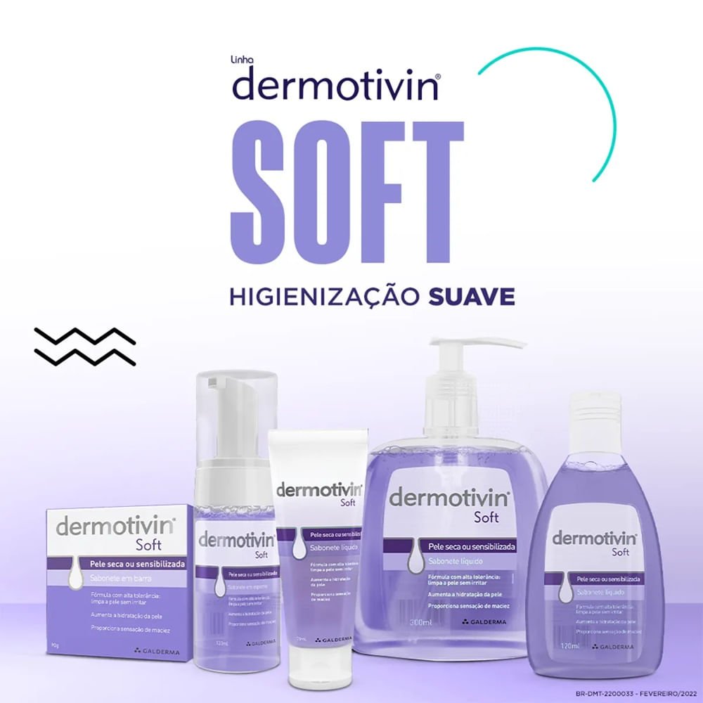 Sabonete Líquido Dermotivin Soft Pele Seca 300ml 300ml 6