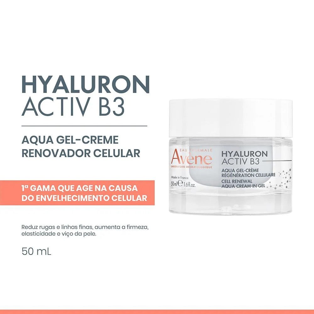 Gel Creme Avene Hyaluron Activ B3 50ml 50ml 4