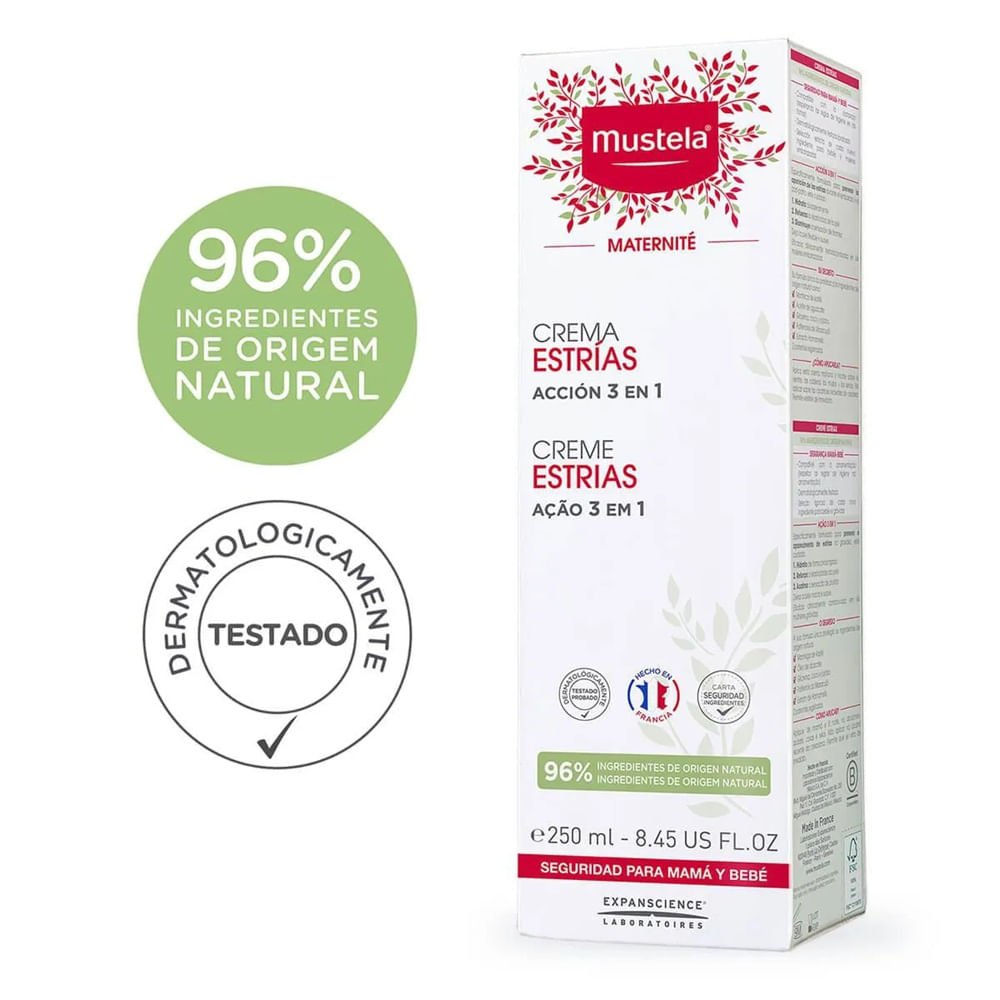 Creme Antiestrias Mustela Maternité 3 em 1 250ml 250ml 4