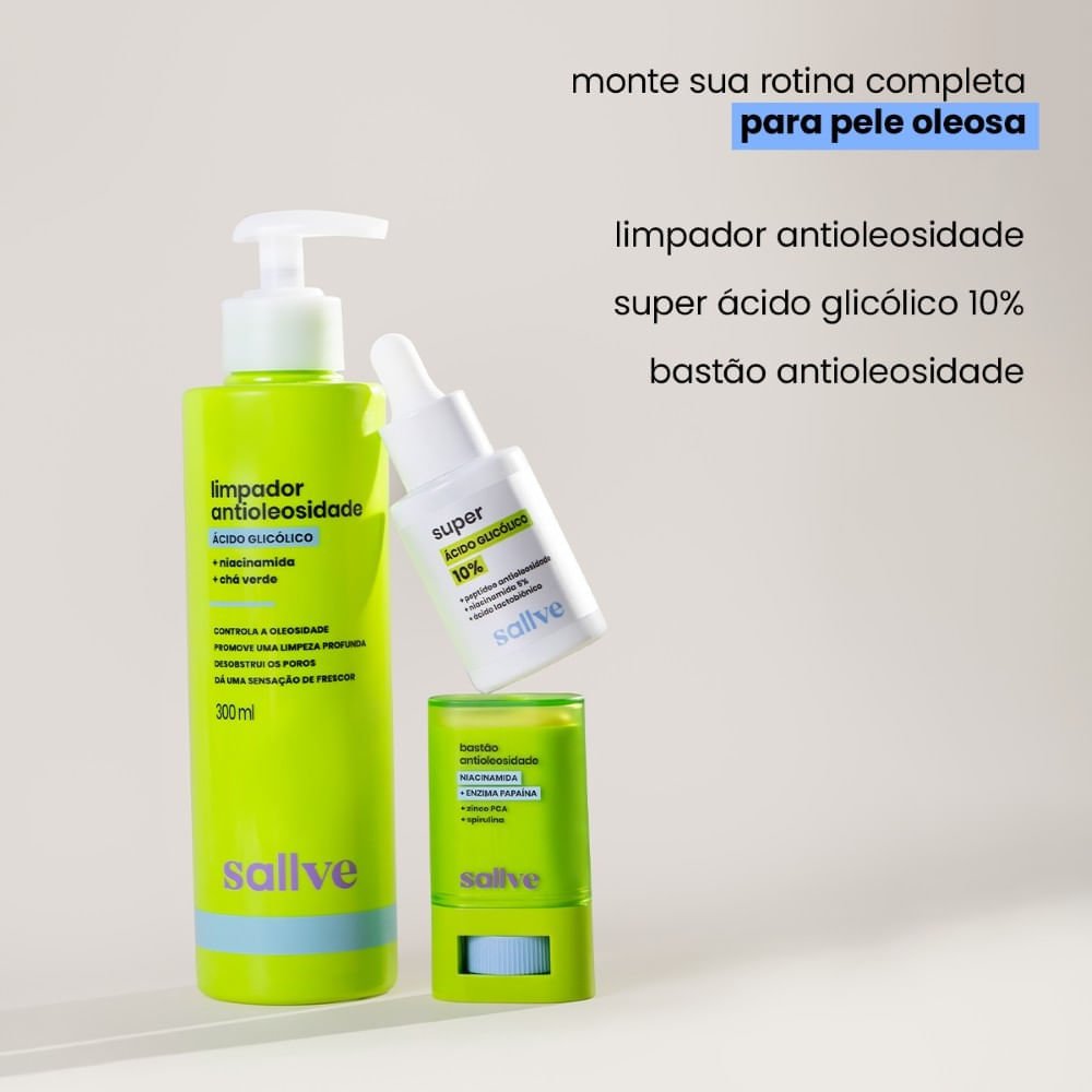 Limpador Facial Antioleosidade Sallve 300ml 300ml 7