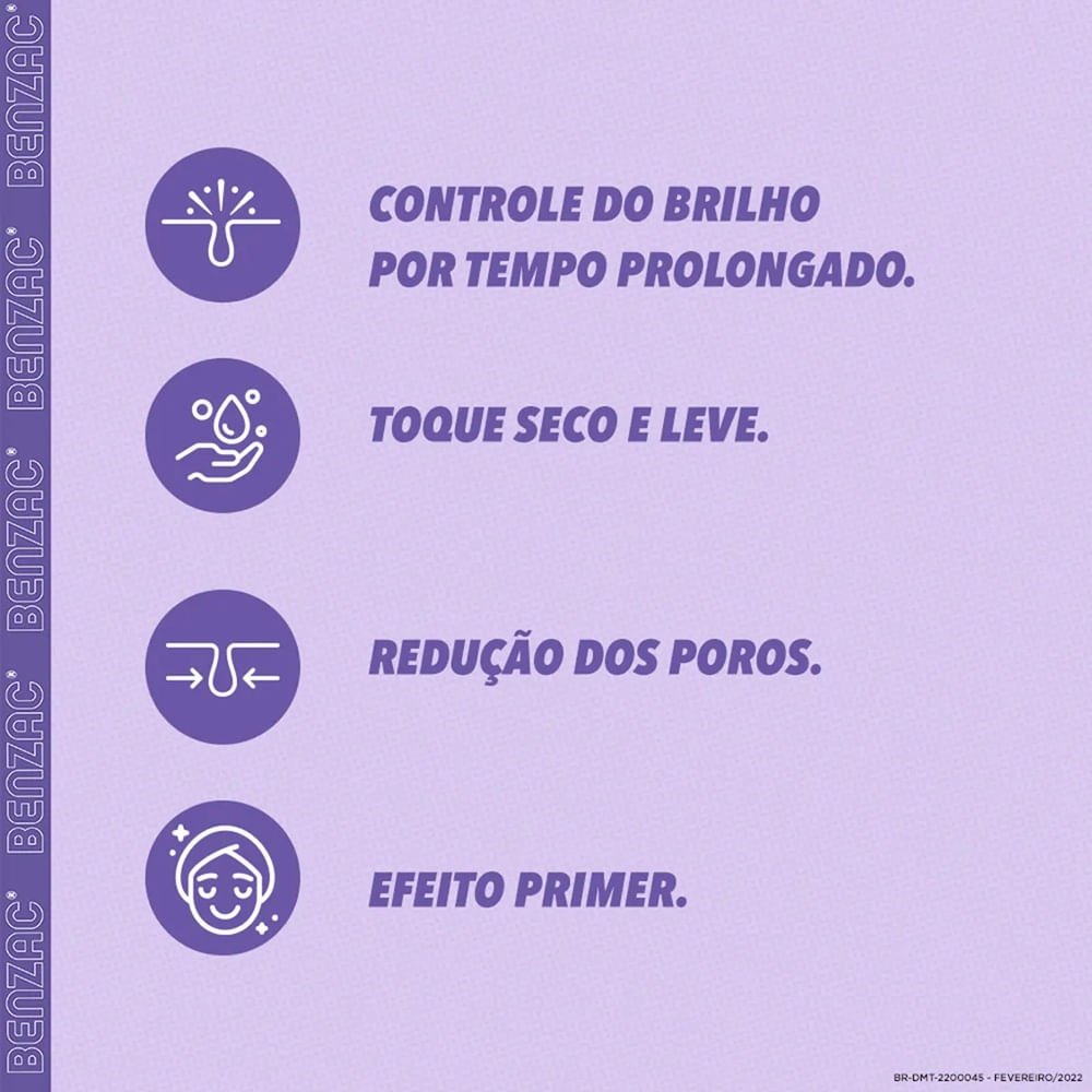 Dermotivin Benzac Oil Control Hidratante Matificante 50ml 50ml 5