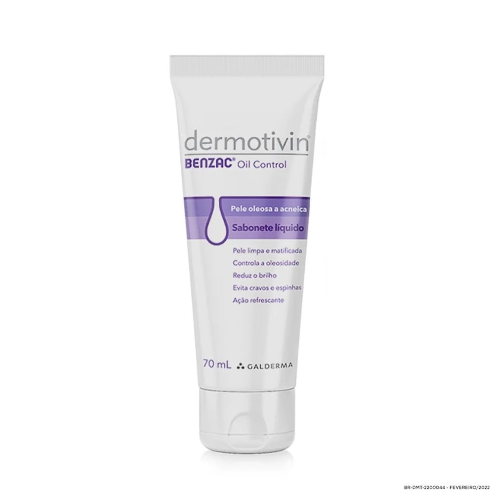 Dermotivin Benzac Oil Control Sabonete Líquido 70ml 70ml 5