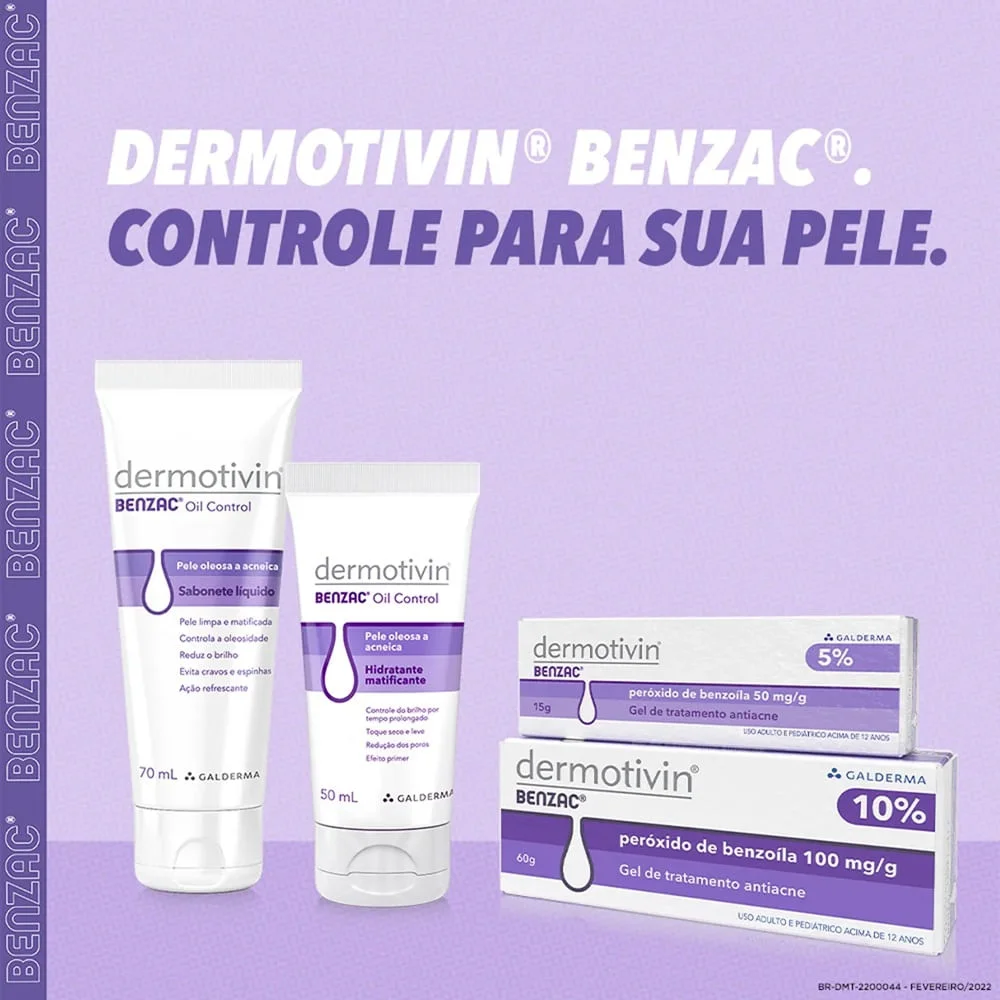 Dermotivin Benzac Oil Control Sabonete Líquido 70ml 70ml 2