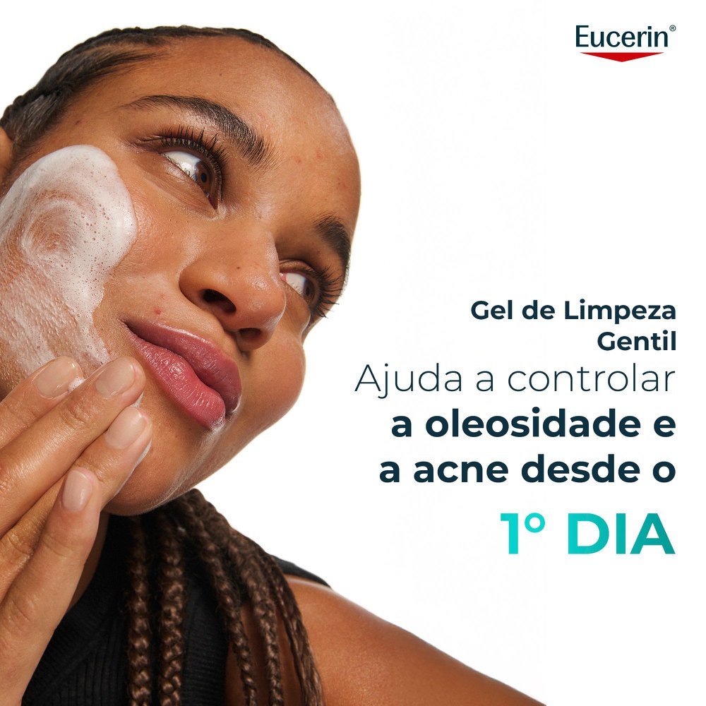 Gel de Limpeza Facial Antiacne Dermo Pure Gentil Eucerin 400g 400g 4