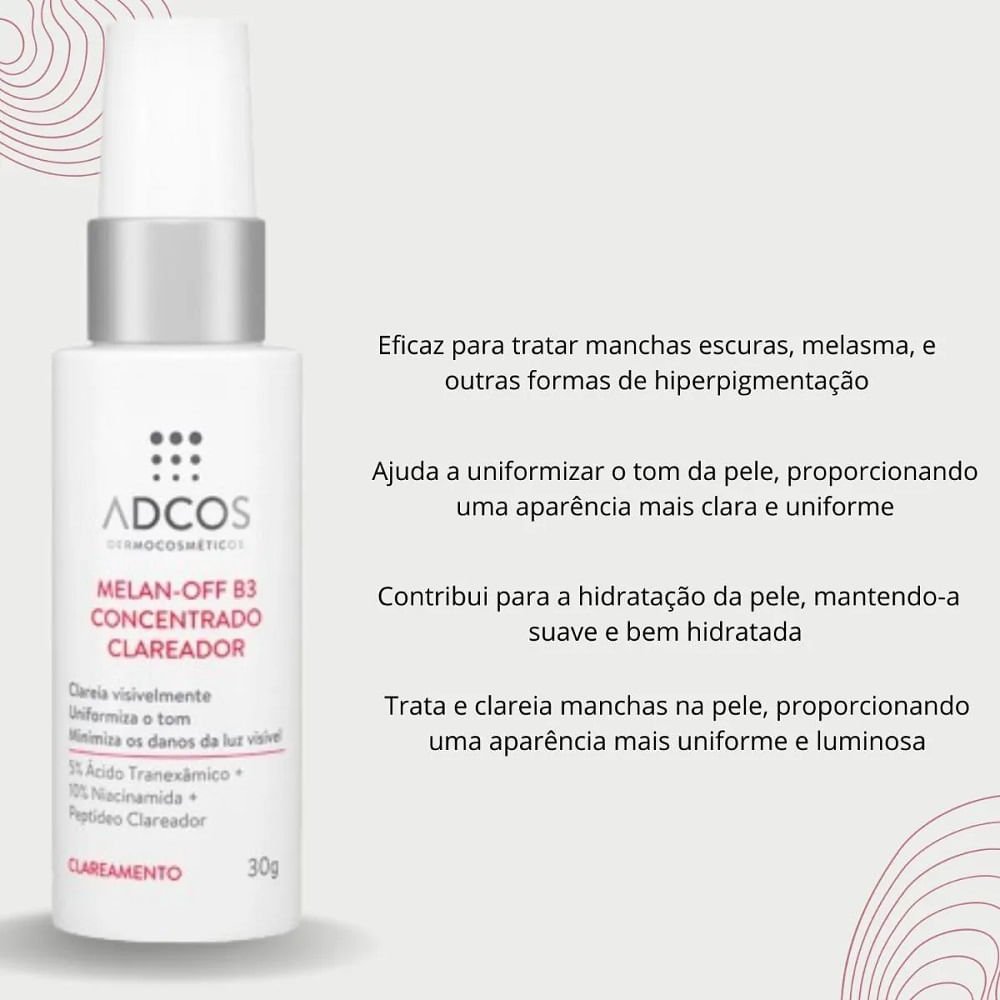 Sérum Concentrado Clareador Adcos Melan-Off B3 30g 30g 2