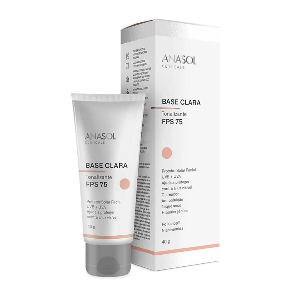 Protetor Solar Facial Anasol Base Clara Fps75 40g 40g 1