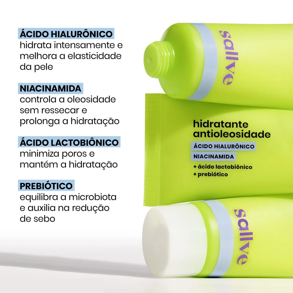 Hidratante Antioleosidade Niacinamida Sallve 40g 40g 3