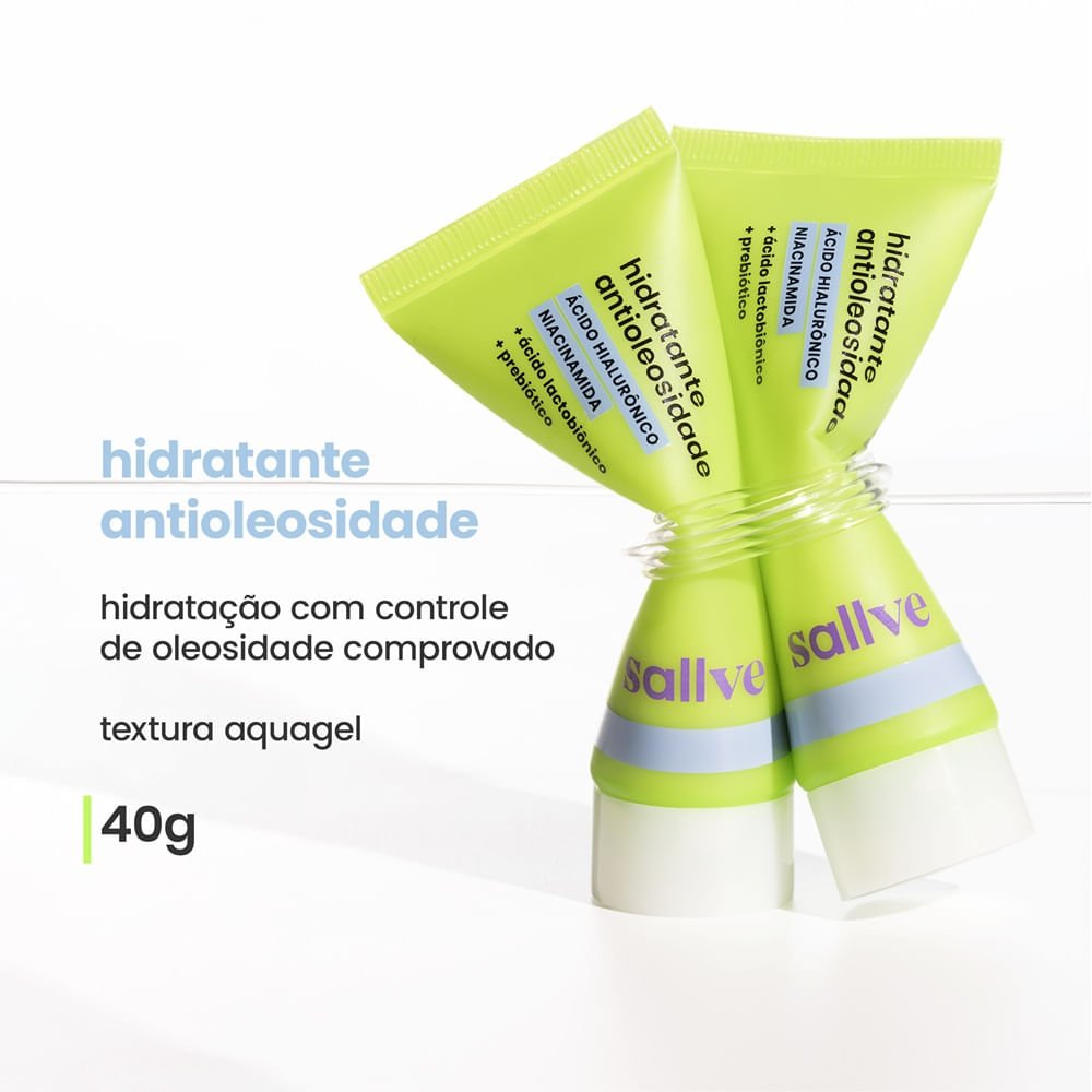 Hidratante Antioleosidade Niacinamida Sallve 40g 40g 4