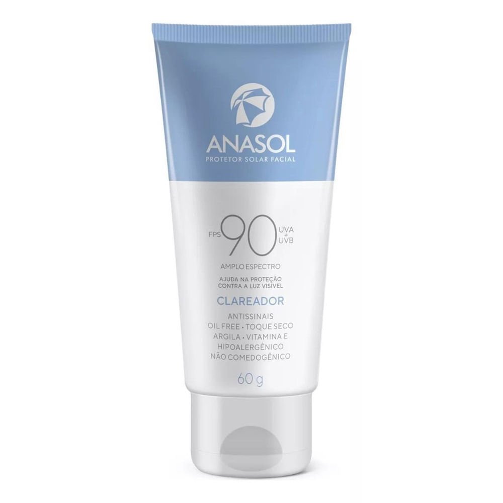 Protetor Solar Facial Anasol Clareador Fps90 60g