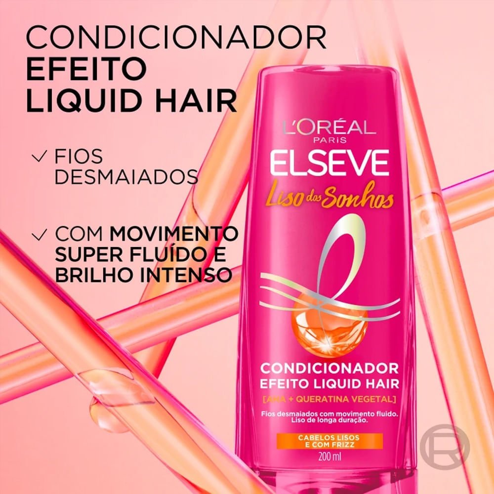 Condicionador Elseve Liso dos Sonhos Efeito Liquid Hair 200ml 200ml 2