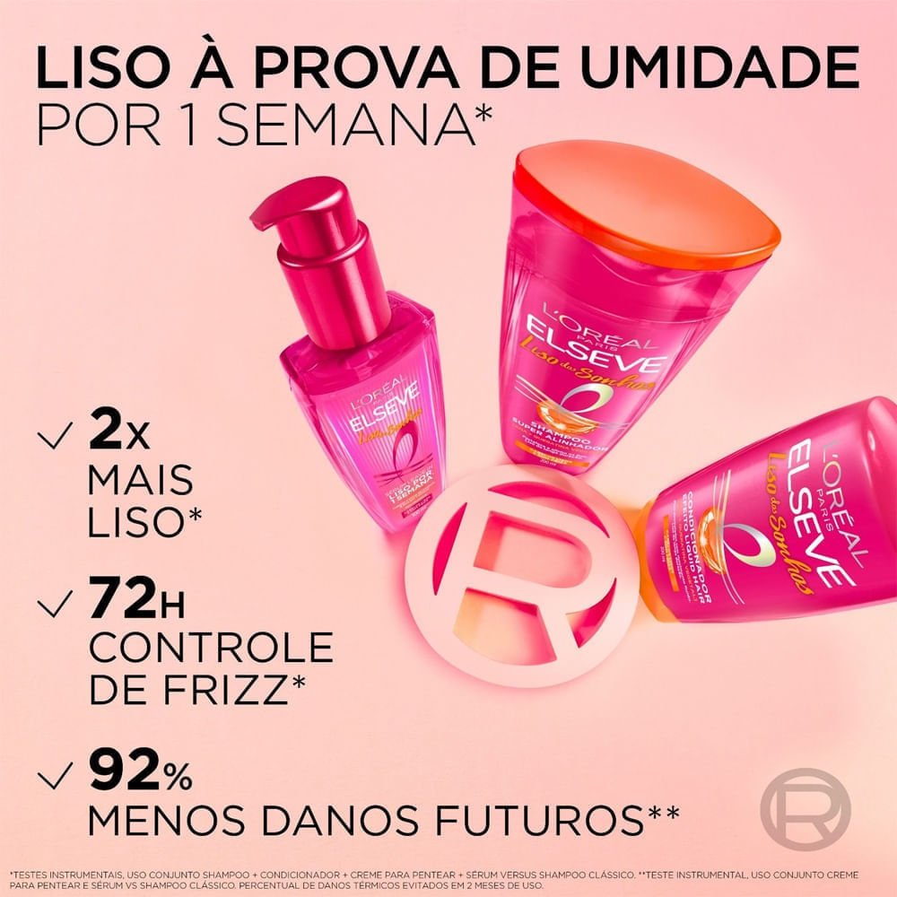 Shampoo Elseve Liso dos Sonhos Super Alinhador 200ml 200ml 6