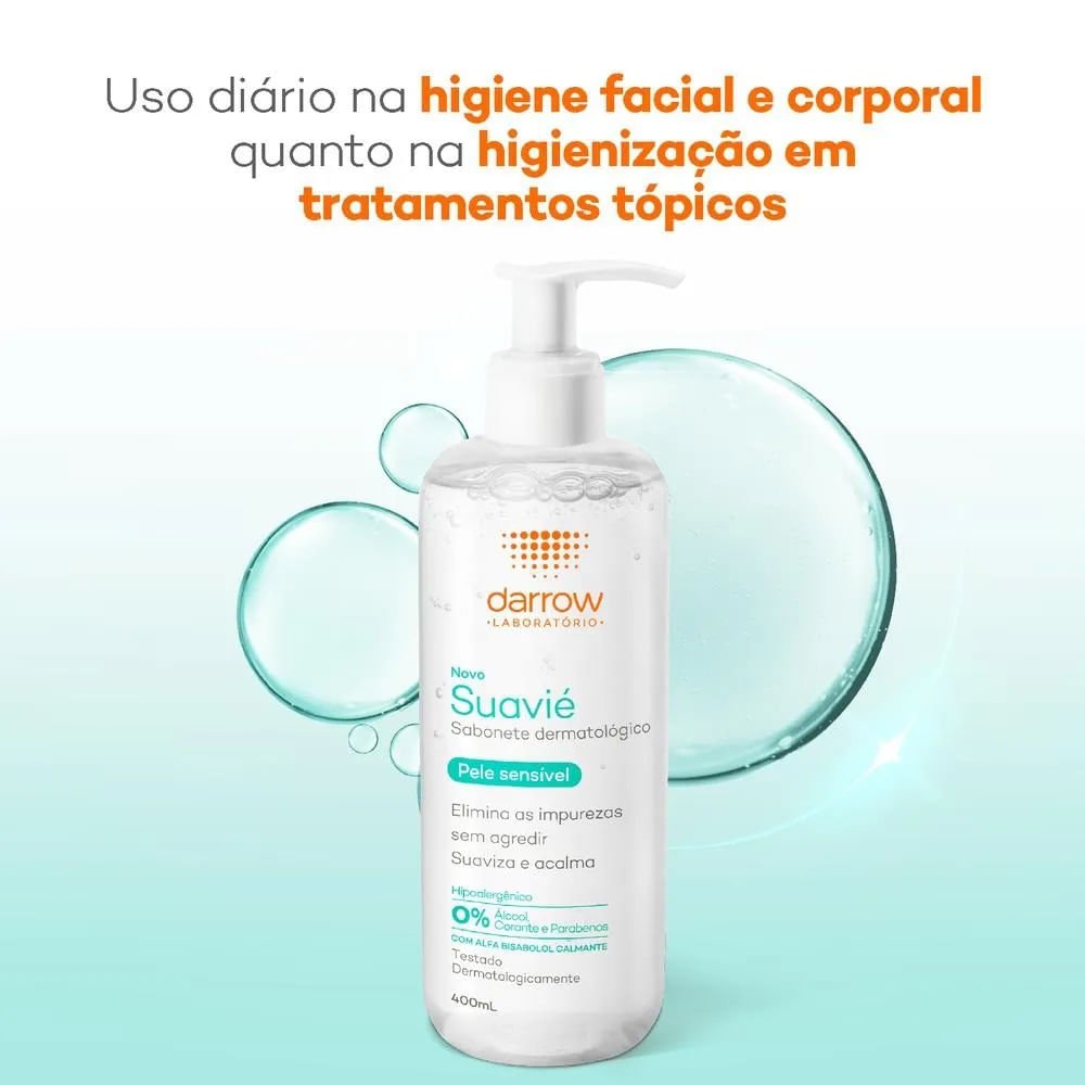 Sabonete Líquido Suavié Pele Sensível 400ml 400ml 4
