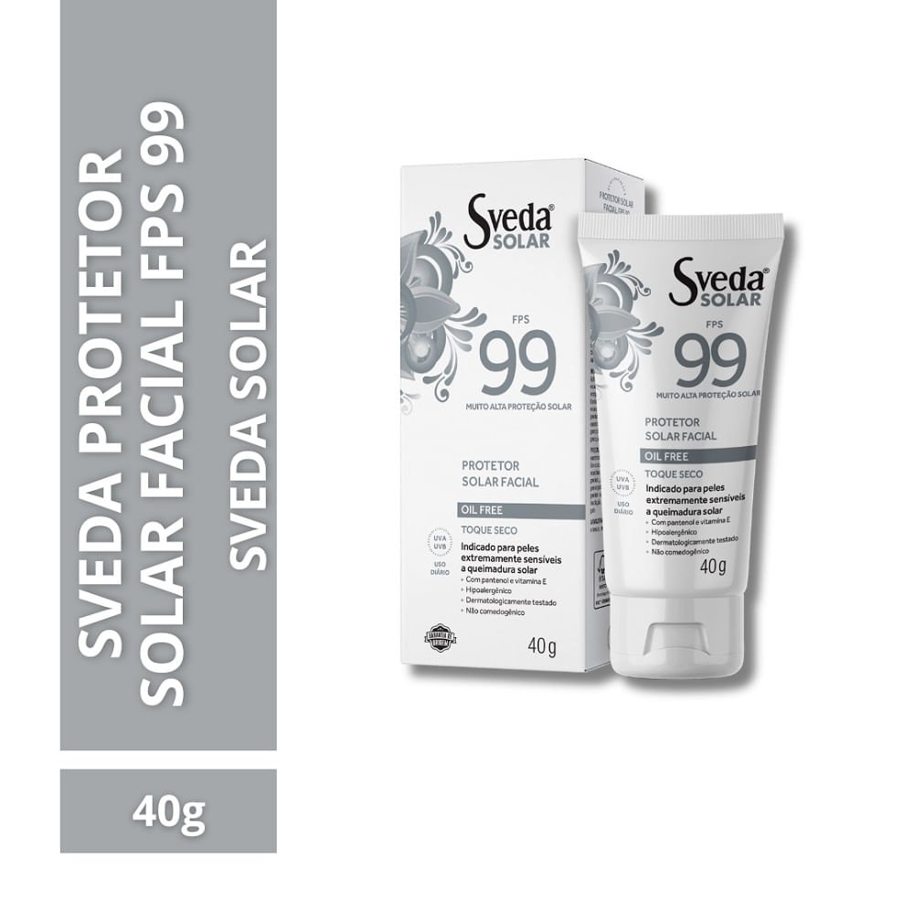 Protetor Solar Facial Sveda Fps99 40g 40g 2