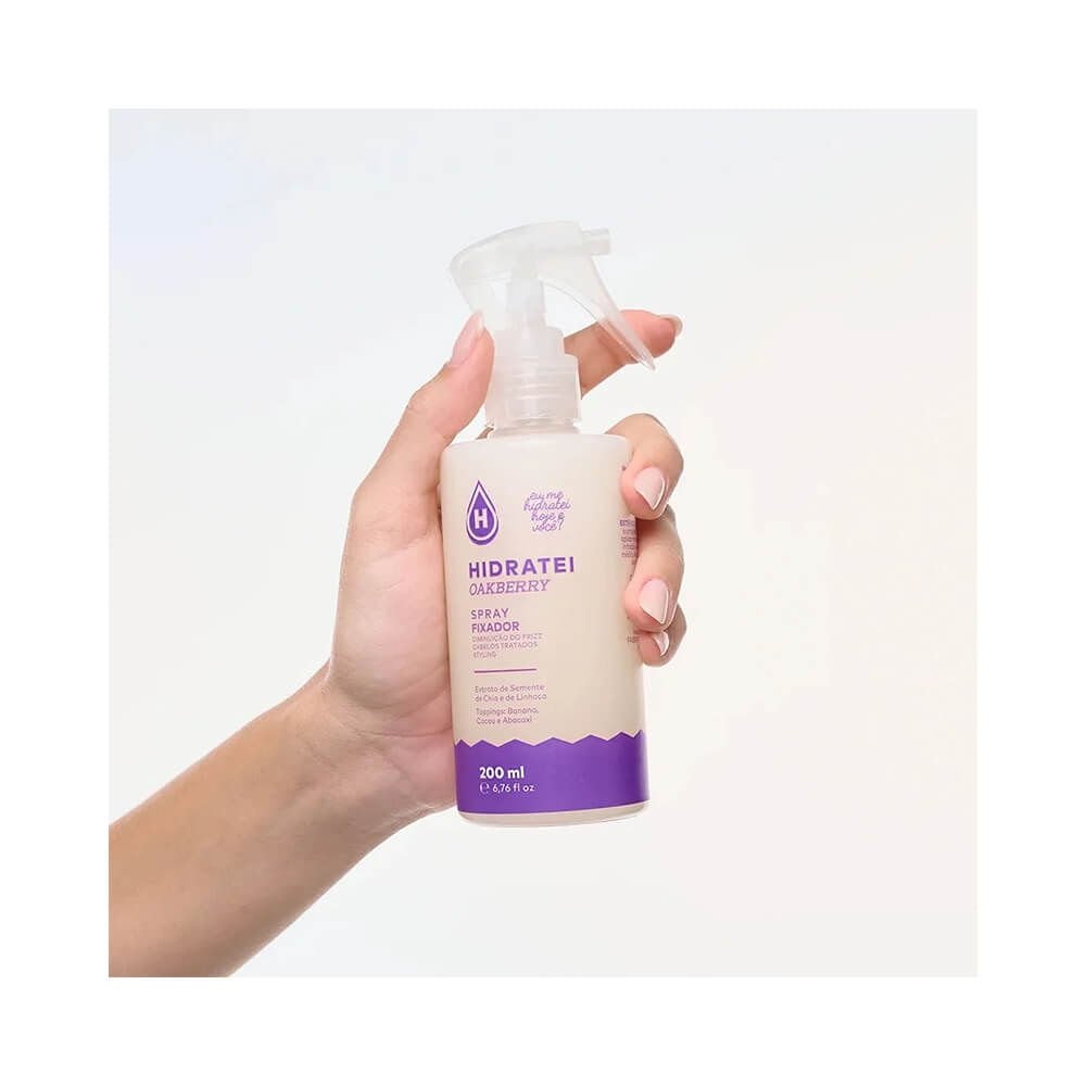 Spray Fixador Capilar Hidratei OAKBERRY 200ml 200ml 3