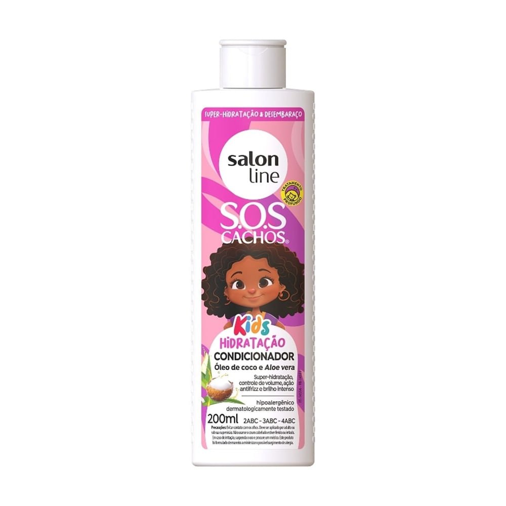 Kit Shampoo Salon Line 300ml+Condicionador 200ml SOS Kids Hidratação ÚNICO 5