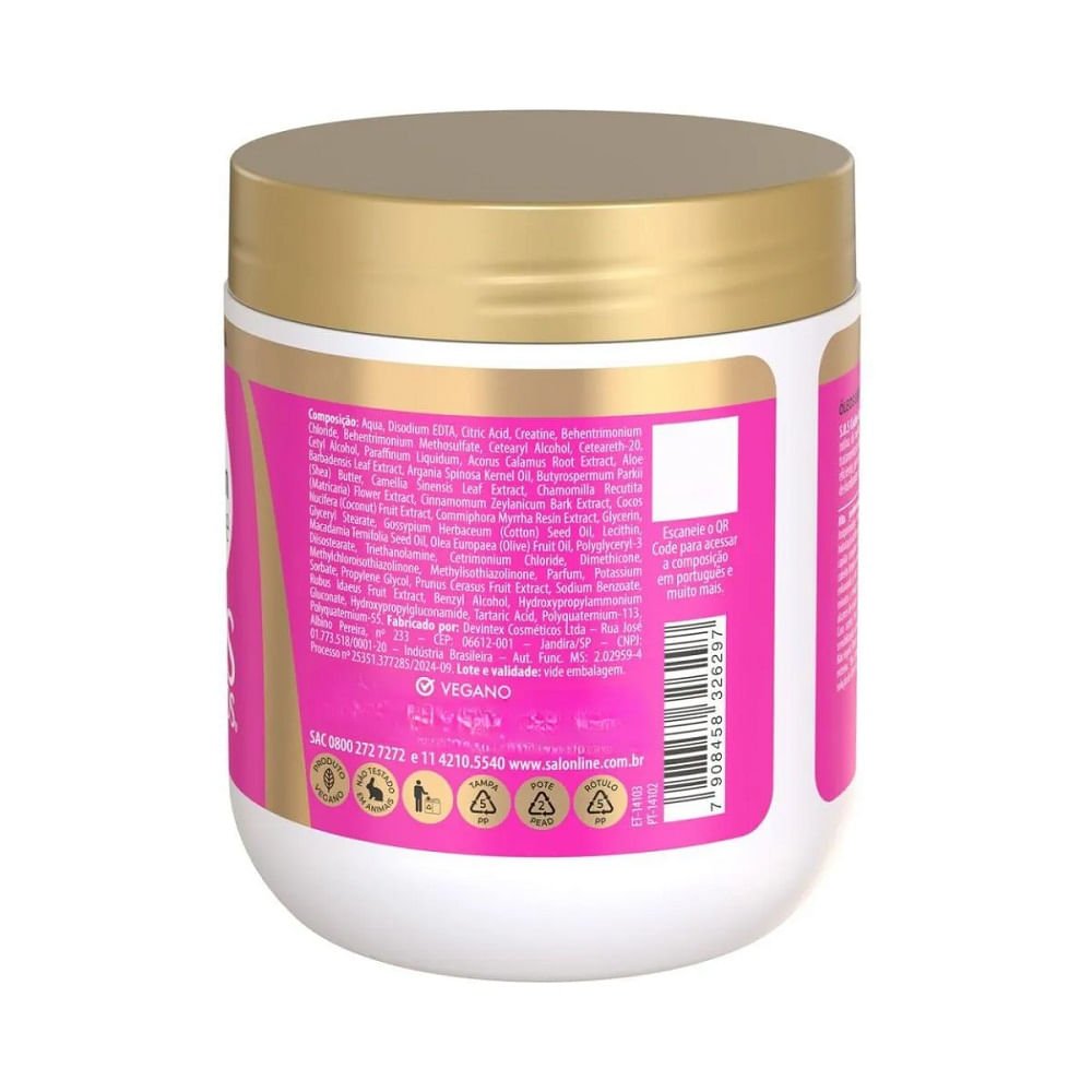 Máscara de Tratamento Salon Line SOS de Repente Pronta Antiporosidade 500g 500g 2