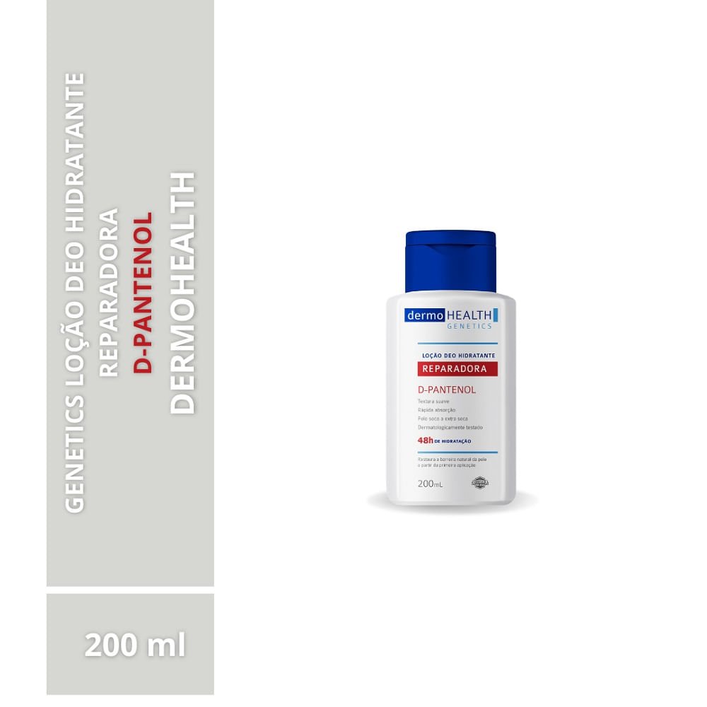 Loção Hidratante Reparadora Dermo Health D-Pantenol 200ml 200ml 2