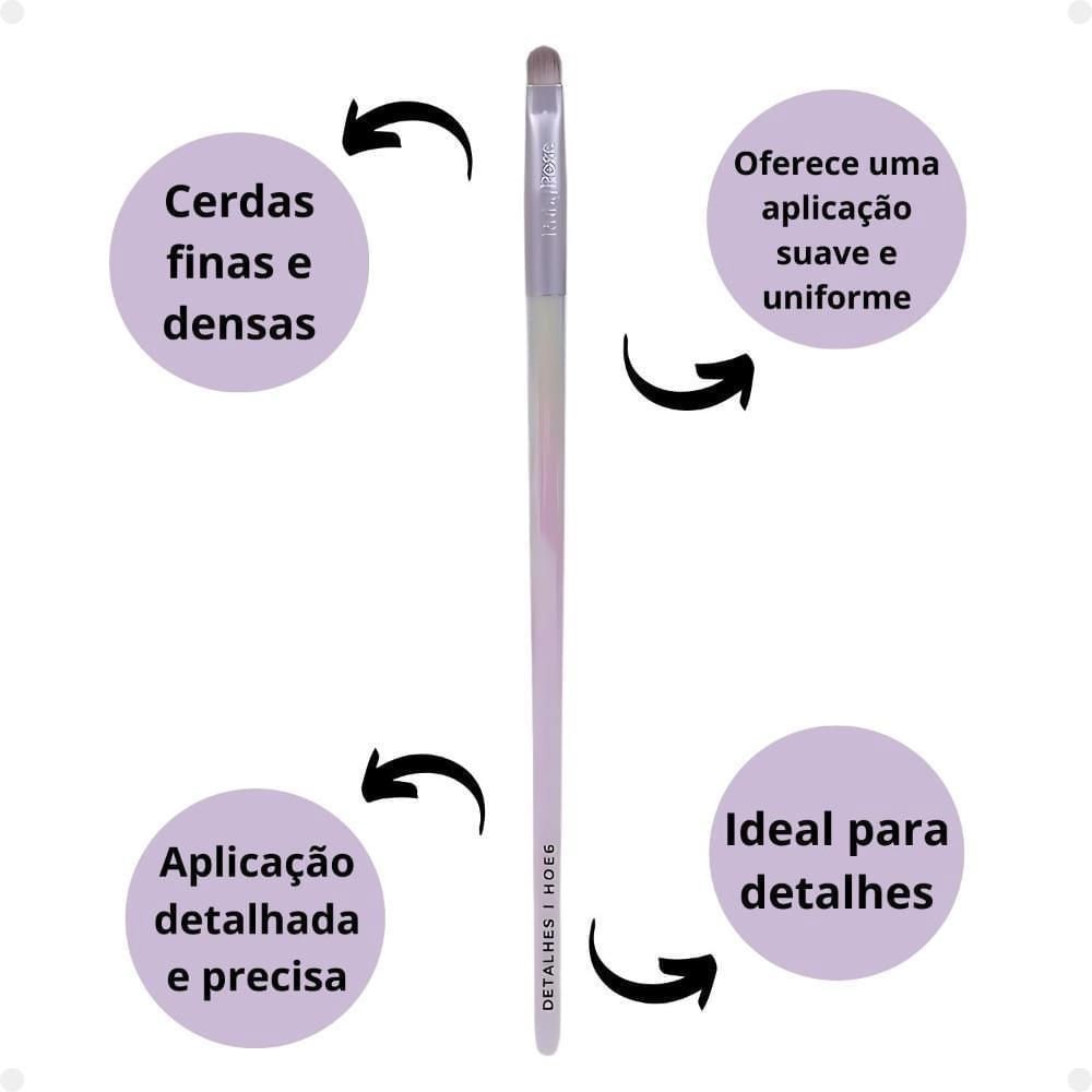 Pincel Ruby Rose Detalhes Holographic Roxo 3