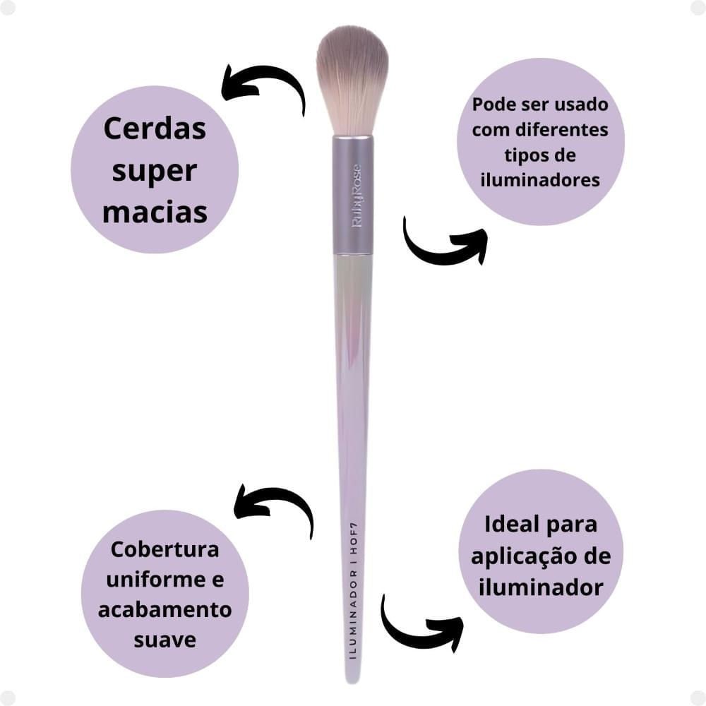 Pincel Ruby Rose Iluminador Holographic Roxo 5