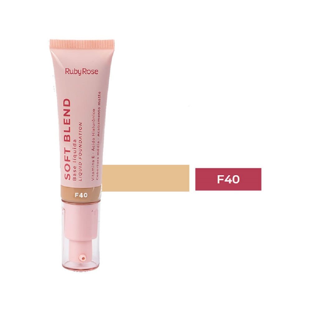 Base Líquida Ruby Rose Soft Blend F40 Cor F40 2