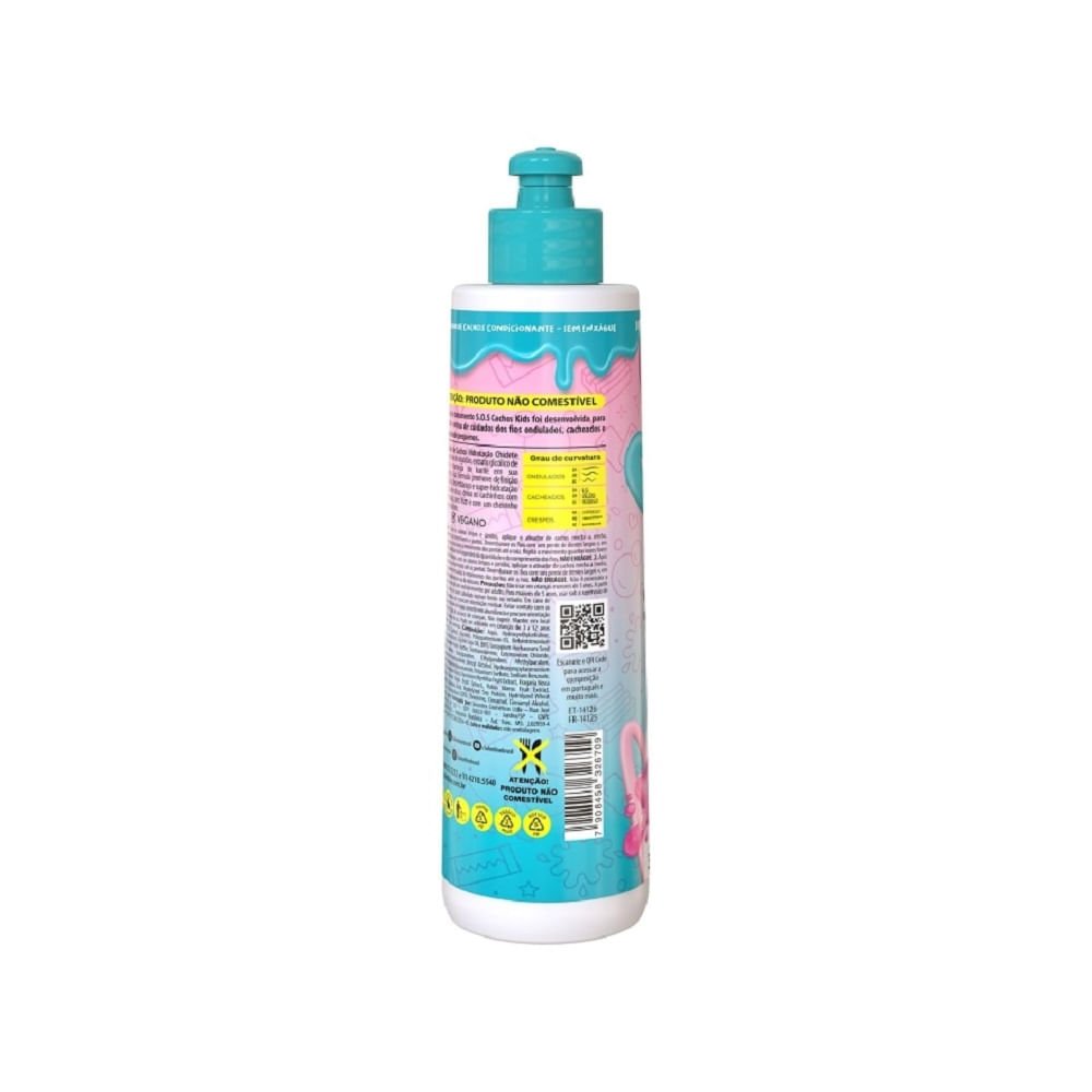 Ativador de Cachos Salon Line Kids SOS Cachos Hidratação Chiclete 300ml 300ml 2