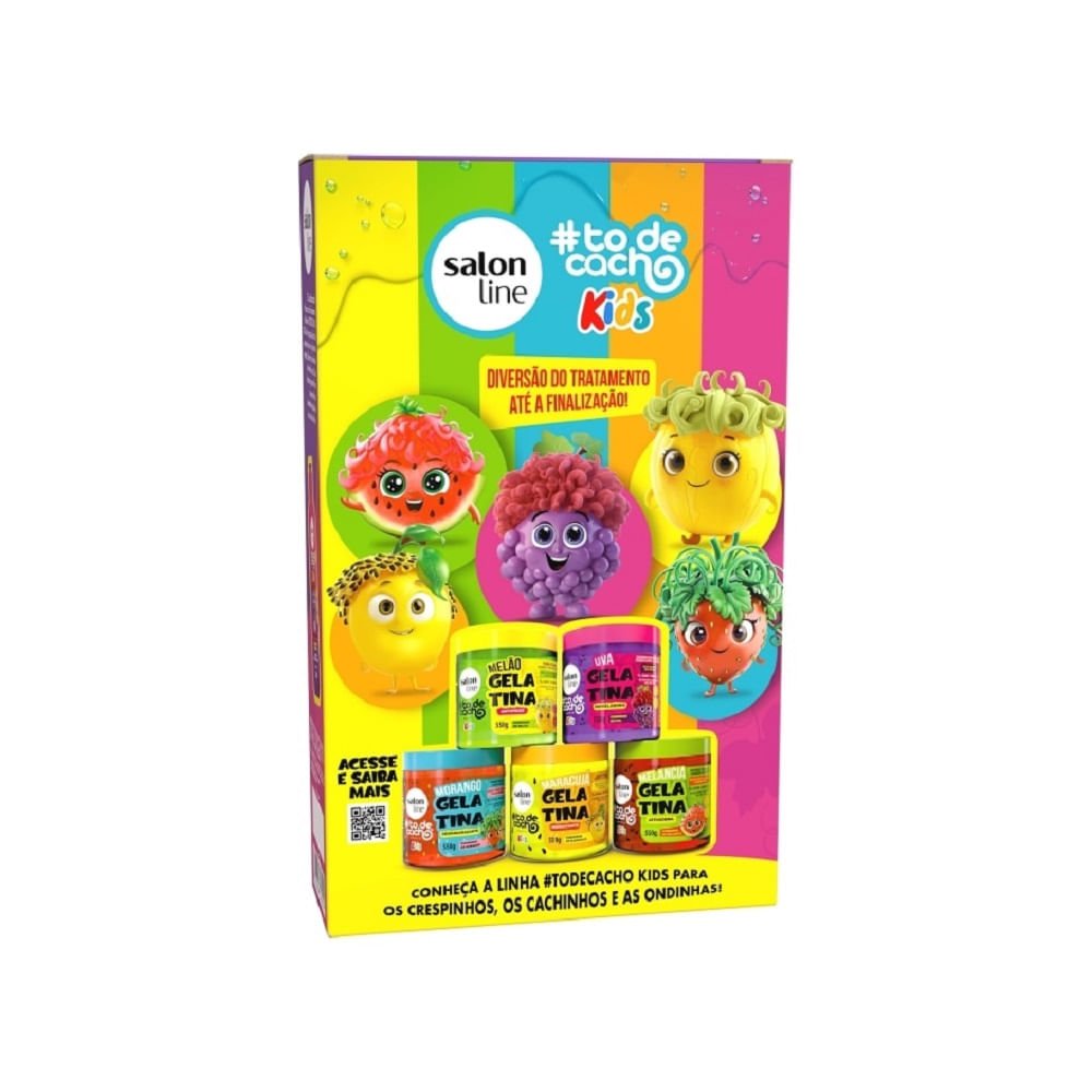 Kit Shampoo Salon Line Kids To de Cacho Uva 300ml + Condicionador 200ml ÚNICO 2